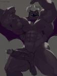 abs anthro balls barazoku biceps black_body black_skin blue_eyes bodily_fluids cum cum_on_penis cum_string erection fist flexing genital_fluids genitals grey_background horn humanoid_genitalia humanoid_penis long_penis looking_at_viewer male manly muscular muscular_anthro muscular_male navel nude open_mouth orgasm pecs penis pose presenting presenting_penis raised_arm sharp_teeth simple_background smile solo standing teeth text thick_penis thick_thighs triceps vein veiny_penis wings fluffedwings mythology nintendo ring_fit_adventure dragaux dragon mythological_creature mythological_scalie scalie english_text hi_res