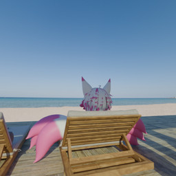 ambiguous_gender anthro beach floor hair light looking_into_the_distance pink_body pink_hair rear_view sand sea solo sunlight water white_body white_hair wood wood_floor burtrevolution burtrevolution_(burtrevolution) canid canine fox mammal 1:1 3d_(artwork) absurd_res digital_media_(artwork) hi_res