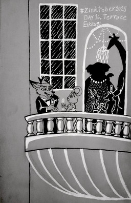 alcohol anthro balcony beverage black_tie_(suit) champagne clothing dress female group male suit window zinktober eikku91 entrance disney zootopia background_character judy_hopps nick_wilde antelope bovid canid canine deer elephant elephantid european_rabbit fox gazelle giraffe giraffid lagomorph leporid mammal oryctolagus proboscidean rabbit red_fox true_fox hi_res