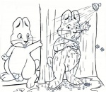 anthro balls being_watched chode duo erection female genitals looking_at_another male nude penis pussy shower shower_head soap surprise voyeur wet young young_anthro betweenthelions max_and_ruby rosemary_wells max_(max_and_ruby) ruby_(max_and_ruby) lagomorph leporid mammal rabbit brother_(lore) brother_and_sister_(lore) incestuous_voyeur_(lore) sibling_(lore) sister_(lore)