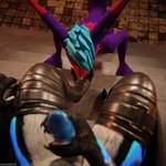 animal_genitalia animal_penis anthro anthro_on_anthro balls basement bdsm biped black_body black_clothing black_fur blue_body blue_fur blue_penis bodily_fluids bound canine_genitalia canine_penis chair claws clothed clothing cum cum_dripping_from_penis cum_on_penis depth_of_field dominant dungeon duo erection feet fingers foot_fetish foot_in_mouth foot_play foot_suck forced fur furniture gag gagged genital_fluids genitals grey_body grey_fur hair hand_on_penis hindpaw inside jacket kneeling kneeling_on_ground knot leather leather_clothing leather_jacket leather_legwear leather_thigh_highs leather_topwear legwear male male/male masturbation multicolored_body nude on_chair on_ground open_mouth orgasm paw_in_mouth paw_sucking paws penis purple_body purple_fur red_body red_fur reflection sex sitting sitting_on_chair sitting_on_throne slim slim_anthro slim_male slim_sub smile submissive submissive_male sucking tail thigh_highs throne throne_room topwear white_body white_fur dragonplayer blender_cycles dragonplayer_(character) mccheese178 canid canine canis fox jex jexouium mammal rexouium 1:1 3d_(artwork) absurd_res blender_(artwork) digital_media_(artwork) hi_res