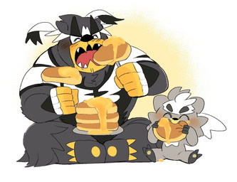 Rating: s
ID: 2318448
Date: 2020-07-04 15:39:42 -0400
Status: active
Score: 7
2020 anthro black_body black_fur black_nose blush duo food fur grey_body grey_fur honey humanoid_hands hyaku_(artist) kemono kubfu legendary_pokémon nintendo pancake pokémon pokémon_(species) rapid_strike_style_urshifu sitting urshifu video_games 2020 anthro black_body black_fur black_nose blush duo food fur grey_body grey_fur honey humanoid_hands hyaku_(artist) kemono kubfu legendary_pokémon nintendo pancake pokémon pokémon_(species) rapid_strike_style_urshifu sitting urshifu video_games