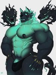 3:4 abs anthro areola barazoku barely_visible_genitalia barely_visible_penis biceps big_muscles big_pecs black_clothing black_thong black_underwear blush bulge canid canid_demon canine cerberus_(fortnite) charcoalwaffle26 clothing demon epic_games fortnite genitals hellhound huge_muscles huge_pecs huge_thighs humanoid_genitalia humanoid_hands humanoid_penis living_tail male mammal manly multi_head multicolored_body muscular muscular_anthro muscular_arms muscular_legs muscular_male muscular_thighs mythological_canine mythological_creature mythology nipple_piercing nipples obliques open_mouth pecs penis piercing serratus sharp_teeth small_waist solo tail tail_head teeth thick_arms thick_penis thick_thighs thong triceps underwear unusual_anatomy unusual_tail