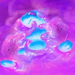 ambiguous_gender blue_body blue_fur feral fur group looking_at_viewer purple_eyes slime smile tentacles trio kiophen nintendo pokemon ditto_(pokemon) generation_1_pokemon goo_creature legendary_pokemon mew_(pokemon) pokemon_(species) 1:1 hi_res