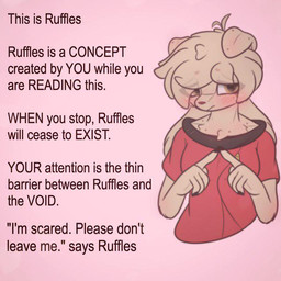 anthro caption chest_tuft clothing eye_through_hair female floppy_ears freckles hair imminent_death looking_at_viewer red_clothing red_shirt red_topwear ruffles_canindee_(milnegake_cherret) scared shirt text topwear translucent translucent_hair tuft milnegake_cherret star_trek star_trek_the_original_series canid canine mammal 1:1 english_text meme