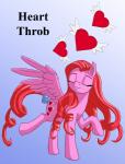 accessory bow_(feature) bow_accessory bow_ribbon cutie_mark eyes_closed feathered_wings feathers female feral fur furgonomics hair heart_symbol pink_body pink_fur pre-g4 raised_leg red_hair ribbons smile solo tail tail_accessory tail_bow tail_ribbon text wings starbat hasbro mlp_g1 my_little_pony my_little_pony_'n_friends mythology heart_throb_(mlp) equid equine mammal mythological_creature mythological_equine pegasus english_text hi_res shaded