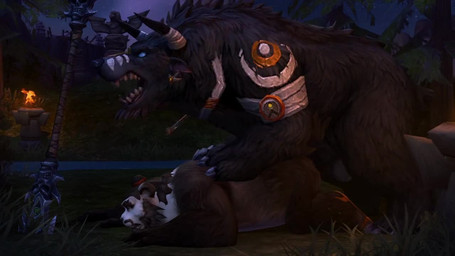 all_fours anal anal_penetration anthro anthro_on_feral anthro_penetrated ball_slap balls balls_deep bestiality big_balls big_penis bouncing_balls defeat_sex defeated doggystyle druid duo erection feral feral_penetrating feral_penetrating_anthro forced from_behind_position genitals larger_feral larger_male lying magic_user male male/male male_on_anthro male_on_feral male_penetrated male_penetrating male_penetrating_male nude overweight overweight_male penetration penile penile_penetration penis penis_in_ass pinned questionable_consent sex side_view size_difference slap smaller_anthro smaller_male smaller_penetrated thick_thighs tribal_spellcaster weapon liard blizzard_entertainment warcraft bear bovid bovine mammal pandaren tauren 16:9 3d_(artwork) 3d_animation animated digital_media_(artwork) no_sound short_playtime video widescreen