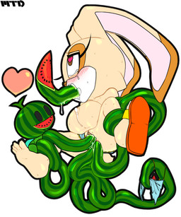 all_the_way_through anal anal_penetration anal_threading anthro blush bodily_fluids bound clitoris clothing clothing_aside crying cum cum_from_navel cum_in_navel cum_inflation cum_inside cum_on_belly cum_on_body duo eyelashes female food forced fruit genital_fluids genitals heart_eyes heart_symbol inflation loli melon mostly_nude nipples panties panties_aside penetration plant simple_background tears tentacle_in_ass tentacle_in_vagina tentacle_penetration tentacles threaded_by_tentacle underwear underwear_aside vaginal vaginal_penetration vulva watermelon young young_anthro young_female marthedog sega sonic_the_hedgehog_(series) cream_the_rabbit chao_(sonic) lagomorph leporid mammal rabbit 2017 5:6 absurd_res alternate_version_at_source hi_res