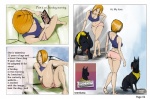 breasts dialogue digitigrade dogpill dogpilled duo erection female feral genitals human_focus male not_furry_focus penis quadruped text teenluma canid canine canis domestic_dog great_dane human mammal mastiff molosser comic english_text engrish