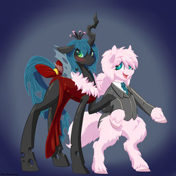 2014 <3 blue_eyes blush changeling clothing couple crown dress duo earth_pony equine fan_character female fluffle_puff friendship_is_magic fur green_eyes green_hair hair hobbsmeerkat holes horn horse mammal my_little_pony pink_fur pony queen_chrysalis_(mlp) slit_pupils suit
Rating: Safe
Score: 18
User: 2DUK
Date: August 24, 2014 2014 <3 blue_eyes blush changeling clothing couple crown dress duo earth_pony equine fan_character female fluffle_puff friendship_is_magic fur green_eyes green_hair hair hobbsmeerkat holes horn horse mammal my_little_pony pink_fur pony queen_chrysalis_(mlp) slit_pupils suit
Rating: Safe
Score: 18
User: 2DUK
Date: August 24, 2014
