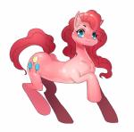 blue_eyes cutie_mark female feral hair pink_hair simple_background solo celebrated_earl friendship_is_magic hasbro my_little_pony pinkie_pie_(mlp) earth_pony equid equine horse mammal pony absurd_res hi_res