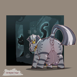 animal_ears animal_genitalia animal_vulva anus areola big_butt big_teats butt crotch_breasts detailed_background duo ear_piercing ear_ring equine_anus equine_genitalia equine_vulva eyelashes female feral genitals grey_body nipples outside piercing puffy_anus pupils quadruped raised_tail ring_piercing tail tail_anus teats text thick_thighs three-quarter_view vulva cold-blooded-twilight friendship_is_magic hasbro my_little_pony zecora_(mlp) equid equine mammal zebra 1:1 2026 english_text hi_res
