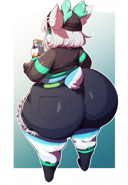 ambiguous_gender anthro antlers big_butt black_sclera blue_body blue_eyes blue_fur boots bottom_heavy bottomwear bubble_butt butt butt_focus cellphone clock clothing electronics femboy footwear fur green_eyes hair hat headgear headwear high-angle_view holding_object holding_phone horn hotpants huge_butt looking_down multicolored_body phone shirt shoes shorts simple_background smartphone smile solo thick_thighs tight_bottomwear tight_clothing tight_shorts topwear two_tone_body watch white_body white_fur white_hair wide_hips trinity-fate62 blu_(bludoe) deer mammal 2022 hi_res male_(lore)