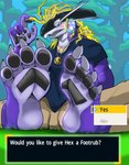 4_fingers 4_toes anthro barefoot claws countershade_feet countershading feet fingers foot_fetish foot_focus humanoid_feet jewelry male necklace pawpads plantigrade solo text toe_claws toes randytheartdog scalie english_text hi_res