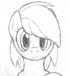 female hair kissing looking_at_viewer solo tg-0 friendship_is_magic hasbro my_little_pony rainbow_dash_(mlp) equid equine horse mammal pony animated black_and_white loop low_res monochrome short_playtime