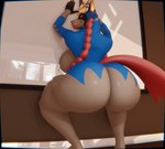 anthro big_breasts big_butt biped blue_body breasts butt female genitals huge_butt looking_back nipples nude pussy solo thick_thighs xlkev nintendo pokemon crowned_sword_zacian generation_8_pokemon legendary_pokemon pokemon_(species) zacian 3d_(artwork) 3d_animation animated digital_media_(artwork) short_playtime