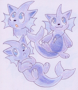 ambiguous_feral ambiguous_gender dolphin_tail featureless_crotch feral jewelry looking_aside looking_up lying necklace neutral_expression on_back open_mouth simple_background smile standing tail teochronico fishcat_(aeropaws) domestic_cat felid feline felis fish hybrid mammal marine 2025 colored_pencil_(artwork) hi_res traditional_media_(artwork)