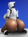 back_boob big_breasts big_butt breasts butt clothing female footwear high_heels huge_breasts huge_butt machine not_furry shoes solo raikovjaba haydee_(game) haydee humanoid robot featureless_(disambiguation) absurd_res hi_res