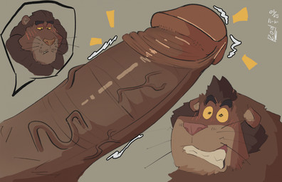age_difference anthro brown_body brown_fur duo erection eyebrows foreskin fur genitals glans humanoid_genitalia humanoid_penis male male/male mane penis retracted_foreskin simple_background surprised tan_body tan_fur vein veiny_penis whiskers roolthelion paco_(roolthelion) rool_(roolthelion) felid lion mammal pantherine 2025 digital_media_(artwork) hi_res father_(lore) father_and_child_(lore) father_and_son_(lore) incest_(lore) parent_(lore) parent_and_child_(lore) parent_and_son_(lore) son_(lore)