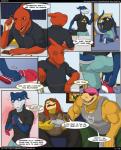 2013 anthro bandai_namco biceps big_muscles blue_body blue_skin blush bottomwear bowser_koopa_junior_(roommates) brown_eyes butt card card_game carrying_clothing carrying_footwear carrying_socks charmeleon claws clothed clothing comic controller crossover dialogue digimon digimon_(species) dreamous_(writer) electronics english_text eyewear facial_piercing fan_character flamedramon footwear fully_clothed furgonomics furniture furry-specific_piercing game_controller gamecube gamecube_controller gaming generation_1_pokemon giancarlo_rosato glasses group hair hasbro hi_res holding_clothing holding_controller holding_footwear holding_game_controller holding_object holding_socks horn horn_piercing koopa koopaling legwear magic:_the_gathering magic:_the_gathering_card male mario_bros muscular muscular_male nintendo nintendo_controller nose_piercing nose_ring orange_body orange_skin pants pecs piercing pokemon pokemon_(species) pokemorph print_clothing print_shirt print_topwear red_hair ring_piercing roommates_(comic) roy_koopa scales scalie sean_(roommates) septum_piercing shirt socks spelunker_sal t-shirt table tail tail_button_bottoms tail_clothing tank_top text the_legend_of_zelda topwear trading_card trading_card_game triforce triforce_clothing triforce_print triforce_shirt triforce_topwear wavebird_controller wireless_controller wizards_of_the_coast