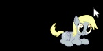 2:1 amber_eyes animated blonde_hair cursor cutie_mark derpy_hooves_(mlp) equid equine feathered_wings feathers female feral friendship_is_magic grey_body grey_feathers hair hasbro low_res mammal my_little_pony mythological_creature mythological_equine mythology pegasus quadruped short_playtime solo tail unknown_artist wings