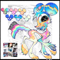 ambiguous_gender feral head_tuft solo solo_focus space sparklefur tuft morgue2025 deadmau5 nyan_cat_(copyright) nyan_cat canid canine canis domestic_dog mammal mouse murid murine rodent 1:1 hi_res meme