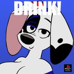 anthro female looking_at_viewer simple_background solo anonymous_artist third-party_edit whitewolf20xx 101_dalmatian_street 101_dalmatians disney pepsi playstation sony_corporation sony_interactive_entertainment da_vinci_(101_dalmatians) pepsiman_(character) canid canine canis dalmatian domestic_dog mammal 1:1 absurd_res hi_res