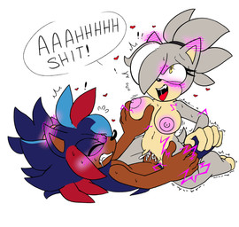 ahegao anthro black_nose blush blush_lines blushing_profusely bodily_fluids breasts clenched_teeth cum cum_drip cum_in_vagina cum_inside cum_on_penis dialogue dripping drooling ejaculation electricity eyebrows eyelashes eyes_closed female female_anthro female_on_top fingers fur genital_fluids genitals hand_on_breast happy heart_symbol looking_pleasured male male_anthro multicolored_body multicolored_fur nipples nude on_top one_eye_closed one_eye_obstructed open_mouth penis raised_arm saliva shaking teeth text text_box tongue tremble_lines trembling trembling_for_pleasure shenadical third-party_edit fan_character mammal absurd_res hi_res