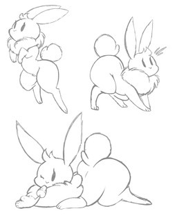 ambiguous_gender ass_up big_butt butt carrot feral food jumping neck_tuft plant pubes quadruped solo tuft vegetable wide_hipped_feral wide_hips shinkaku lagomorph leporid mammal rabbit absurd_res graphite_(artwork) hi_res monochrome sketch traditional_media_(artwork)