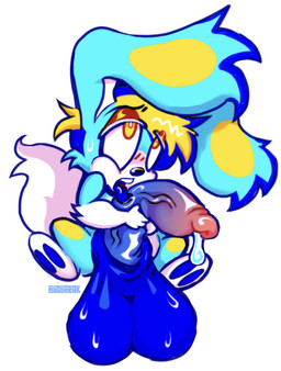 anthro auto_penis_lick balls big_balls big_penis blue_balls blue_body blue_penis blush bodily_fluids cross-eyed cum disproportionate_genitalia ejaculation eye_roll genital_fluids genitals glans half-erect huge_balls huge_penis humanoid_genitalia humanoid_penis licking male masturbation narrowed_eyes oral oral_masturbation penile penile_masturbation penis penis_lick scut_tail self_lick sex short short_tail small_but_hung solo sweat sweaty_balls sweaty_genitalia tail tongue vein veiny_penis biobreak lagomorph leporid mammal rabbit absurd_res hi_res