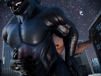 2_horns abdominal_bulge abs aircraft anal anal_penetration anthro anthro_on_anthro anthro_penetrated balls biceps big_balls big_butt big_muscles big_penis black_body black_scales black_skin brown_body brown_fur brown_scales bubble_butt building butt camera city cityscape claws clothing cosmic_background crowd_watching duo dutch_angle erection evening exhibitionism faceless_character faceless_human faceless_male fingers foreskin fur genitals glans glistening glistening_body glistening_butt glistening_scales glistening_skin glowing glowing_eyes group hand_on_belly hand_on_hip happy hat headgear headwear helicopter horn huge_balls huge_butt huge_muscles huge_penis huge_thighs humanoid_genitalia humanoid_penis hyper hyper_balls hyper_genitalia hyper_penis internal internal_anal interspecies jacket larger_male larger_sub light logo looking_at_another looking_pleasured looming looming_over macro macro_focus male male/male male_penetrated male_penetrating male_penetrating_male manly moon muscular muscular_anthro muscular_arms muscular_male muscular_thighs night nipples nude nude_macro nude_male on_bottom on_top outside pecs penetration penile penile_penetration penis penis_in_ass pink_glans police police_officer power_bottom public public_nudity retracted_foreskin reverse_cowgirl_position road scales seductive sex sharp_teeth size_difference sky skyscape skyscraper smile spikes star starry_background starry_sky street submissive tail teeth thick_arms thick_penis thick_tail thick_thighs tongue topwear vehicle vein veiny_penis yellow_sclera maulclaw chocoscorner_(modeler) vulgarvictor_(modeler) bethesda_game_studios fallout godzilla_(series) microsoft obsidian_entertainment toho daddyclaw_(vulgarvictor) godzilla deathclaw human kaiju mammal monster reptile scalie 2026 3d_(artwork) 4:3 artist_logo blender_(artwork) colored digital_media_(artwork) hi_res watermark