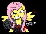 2011 4:3 alpha_channel ammunition angry bullet_belt clk300 clothing crossover english_text equid equine feathered_wings feathers female feral fluttershy_(mlp) friendship_is_magic gatling_gun grin gun hair hasbro heavy_(team_fortress_2) machine_gun mammal minigun my_little_pony mythological_creature mythological_equine mythology pegasus pink_hair ranged_weapon simple_background smile solo teal_eyes team_fortress_2 text transparent_background valve weapon wings yellow_body yellow_feathers zev