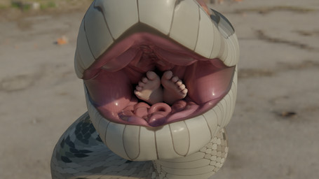 5_toes almost_fully_inside duo feet female female/female feral feral_pred forced high-angle_view nude open_mouth partially_inside soles toes unwilling_prey vore cryptocrisis human mammal reptile scalie snake 16:9 3d_(artwork) blender_(artwork) digital_media_(artwork) hi_res widescreen