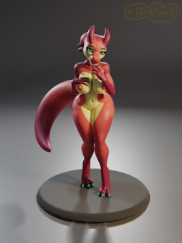 3d_print anthro big_breasts breasts female horn modelling nude nude_anthro nude_female pose solo tail thick_thighs tongue tongue_out blacklya blacklya_(modeler) mythology pichie dragon kobold mythological_creature mythological_scalie scalie 3:4 3d_(artwork) 3d_model_showcase digital_media_(artwork) hi_res pinup