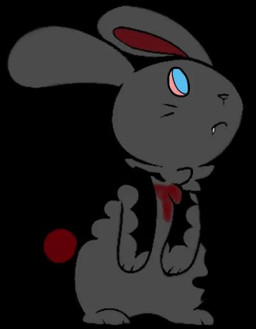 black_background feral male simple_background solo unknown_artist lagomorph leporid mammal rabbit vampire