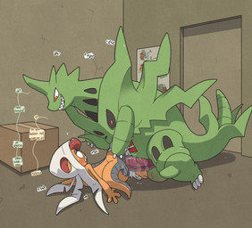 anal anal_penetration backsack balls bodily_fluids box_factory duo erection genitals large_penetration leg_glider_position male male/male nervous nervous_sweat penetration penis raised_leg sex size_difference stretched_anus sweat sweatdrop text tight_fit worried argon_vile nintendo pokemon generation_6_pokemon generation_9_pokemon mega_evolution mega_scrafty mega_tyranitar pokemon_(species) english_text hi_res