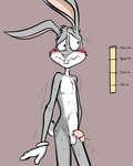 anthro balls blush bodily_fluids circumcised desperation flaccid full_bladder genitals leaking_urine male omorashi pee_desperation penis solo sound_effects spurting sweat urine_meter vowelless vowelless_sound_effect illegaleel looney_tunes warner_brothers bugs_bunny lagomorph leporid mammal rabbit 4:5 absurd_res hi_res