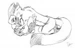 2016 anthro barefoot blush canid canine caressing clothed clothing digital_media_(artwork) disney duo feet female flat_chested fox fur hug iji judy_hopps lagomorph larger_male leporid licking licking_another licking_partner lying male male/female mammal monochrome nick_wilde on_back open_mouth predator/prey rabbit red_fox sharp_teeth simple_background size_difference sketch smaller_female teeth tongue tongue_out topless true_fox undressing white_background zootopia