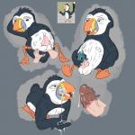 anthro balls bodily_fluids cum erection genital_fluids male open_mouth penis simple_background smile solo tongue bob-jiggles wishfart puffin_(wishfart) alcid avian bird human lari mammal puffin 1:1 2018 absurd_res digital_drawing_(artwork) digital_media_(artwork) hi_res