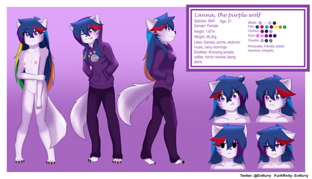 Rating: e
ID: 2367454
Date: 2020-08-12 09:17:58 -0400
Status: pending
Score: 3
absurd_res anthro blue_hair breasts canid canine canis clothed clothing drefurr erdfurry female fur hair hi_res lanna_(erdfurry) mammal model_sheet multicolored_hair nude purple_body purple_fur wolf absurd_res anthro blue_hair breasts canid canine canis clothed clothing drefurr erdfurry female fur hair hi_res lanna_(erdfurry) mammal model_sheet multicolored_hair nude purple_body purple_fur wolf