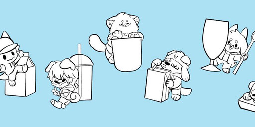 ambiguous_gender anthro beverage blue_background bottomwear clothed clothing cutlery drinking front_view group holding_spoon hoodie kitchen_utensils lying male micro mouth_closed on_front open_mouth shorts side_view simple_background simple_eyes spoon tail three-quarter_view tools topwear unsigned asnnonaka mythology arcticsaron doghat_(asnnonaka) mushrex pallas_(asnnonaka) ryuusei takenoko_(asnnonaka) bovid canid canine canis caprine domestic_cat domestic_dog dragon felid feline felis goat mammal mythological_creature mythological_scalie scalie partially_colored
