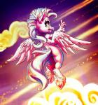 4_fingers eyebrows eyelashes feathered_wings feathers fingers hair hooves pink_body pink_feathers solo wings karol_pawlinski european_mythology friendship_is_magic greek_mythology hasbro my_little_pony mythology silverstream_(mlp) avian hippogriff mythological_avian mythological_creature 2019 digital_media_(artwork) hi_res