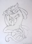 animal_plushie anthro fur holding_object holding_plushie holding_teddy_bear male nude plushie seductive simple_background solo tail teddy_bear thin_tail lazzydragon alex_mabuse domestic_cat felid feline felis mammal siamese comic graphite_(artwork) hi_res traditional_media_(artwork)