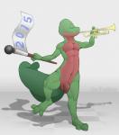 anthro balls biped brass_instrument dancing darkened_genitalia eyes_closed flaccid flag foreskin genitals holidays long_foreskin male musical_instrument nipples nude penis pokemorph shadow simple_background solo standing trumpet wind_instrument gantheotter new_year nintendo pokemon generation_3_pokemon pokemon_(species) reptile scalie treecko 2015 hi_res