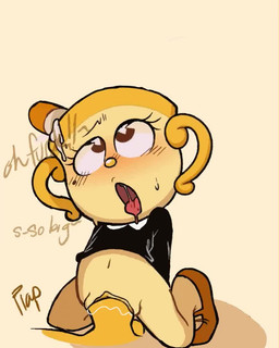 ahegao balls big_penis black_clothing black_eyebrows black_shirt black_topwear blush blush_lines bodily_fluids bottomless brown_clothing brown_eyes brown_footwear brown_shoes clothed clothing container cup dialogue dirty_talk drinking_straw dripping duo erection eye_roll eyebrows eyelashes female female_on_top female_penetrated footwear for_a_head genital_fluids genitals glistening glistening_nose goblet hands_behind_back heart_eyes heart_symbol kneeling loli long_sleeves looking_pleasured looking_up male male/female male_penetrating male_penetrating_female markings milk moan mole_(marking) mostly_nude navel offscreen_character on_top open_mouth partially_clothed penetration penile penile_penetration penis penis_in_vagina pink_tongue profanity pupils saliva saliva_drip saliva_on_tongue saliva_string sex shirt shoes simple_background sweat sweatdrop text tongue tongue_out topwear vaginal vaginal_fluids vaginal_fluids_on_penis vaginal_penetration vulva white_pupils yellow_body yellow_nose yellow_penis yellow_skin yellow_vulva young a_stranger12 pinkanimations cuphead_(game) studio_mdhr ms._chalice animate_inanimate humanoid object_head 4:5 animated english_text loop no_sound short_playtime video adult_(lore)