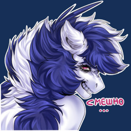 blue_eyebrows blue_mane ellipsis eyebrows eyelashes fangs female female_feral feral fluffy_ears fur furrowed_eyebrows grin grinning_at_viewer light long_mane looking_at_viewer mane multicolored_mane outline pink_eyes simple_background smile smiling_at_viewer solo teeth telegram_sticker text toothy_grin transparent_background tuft two_tone_mane white_body white_fur white_mane white_outline rayrage hasbro my_little_pony fan_character rachel_rage earth_pony equid equine horse mammal pony 1:1 2022 alpha_channel bust_portrait colored digital_drawing_(artwork) digital_media_(artwork) english_description lighting portrait russian_text shaded translation_request