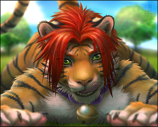 ass_up bell claws collar feline fur grass green_eyes hair joshua licking licking_lips looking_at_viewer lying male mammal on_front orange_fur paws red_hair sky solo stripes teeth tiger tongue tongue_out tree zen
Rating: Safe
Score: 24
User: JCV
Date: February 22, 2015 ass_up bell claws collar feline fur grass green_eyes hair joshua licking licking_lips looking_at_viewer lying male mammal on_front orange_fur paws red_hair sky solo stripes teeth tiger tongue tongue_out tree zen
Rating: Safe
Score: 24
User: JCV
Date: February 22, 2015