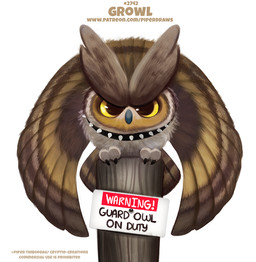 ambiguous_gender brown_body brown_feathers claws collar feathered_wings feathers feral grey_body grey_feathers humor looking_at_viewer orange_body orange_feathers pun sign simple_background solo spiked_collar spikes text visual_pun white_background wings yellow_eyes piper_thibodeau avian bird owl digital_media_(artwork) digital_painting_(artwork) english_text painting_(artwork) url