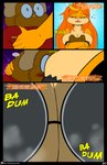 2019 absurd_res anthro apricot_(viroveteruscy) big_breasts blockage_(layout) blush bodily_fluids breast_smother breasts brown_body brown_fur buckteeth clothing comic crying douglas_buttons duo english_text eyes_closed eyewear female fur glasses hair head_between_breasts hi_res horizontal_blockage lagomorph male mammal multicolored_body multicolored_fur open_mouth orange_body orange_fur orange_hair pika rodent sciurid smothering sweater tears teeth text topwear tree_squirrel two_tone_body two_tone_fur url viroveteruscy warning_cream_filled