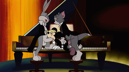 anal anal_penetration anthro anthro_on_anthro anthro_penetrated anthro_penetrating anthro_penetrating_anthro balls big_balls big_penis black_body bottomless butt clothed clothing erection face_fucking fellatio footwear fur genitals gloves grey_body grey_fur group group_sex handwear irrumatio keyboard_instrument male male/male male_penetrated male_penetrating male_penetrating_male mostly_nude multicolored_body multicolored_fur musical_instrument open_mouth open_smile oral penetration penile penile_penetration penis penis_in_ass penis_in_mouth piano sex shoes smile spitroast tan_body threesome trio two_tone_body two_tone_fur hairlessboyblunder disney looney_tunes metro-goldwyn-mayer tom_and_jerry warner_brothers bugs_bunny mickey_mouse thomas_cat domestic_cat felid feline felis lagomorph leporid mammal mouse murid murine rabbit rodent 16:9 2025 animated hi_res widescreen